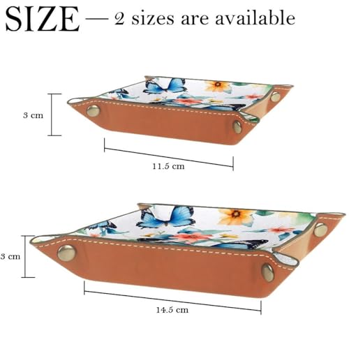 Butterflies Florals Dice Tray Dice Rolling Tray Folding Dice Holder for Dice Games, Like RPG, DND and Other Table Games - color: Multi 10