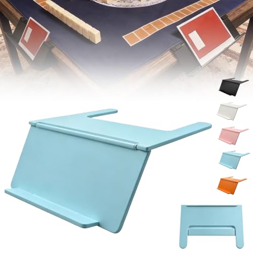 Mahjong Card Holder for Table, Under Mat Slide in Stand Angled Viewing Rack Foldable 3D Printed Space Saving Accessory for American Mahjong Mat (04) - color: A - 04