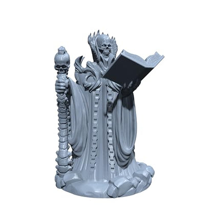 Generic Xzalthar The Eternal | Lich | Necromancer | Undead Miniature for Tabletop Games Like D&D and War Gaming Medium (Normal Size), Gray, 02N005 - size: Medium (Normal Size)