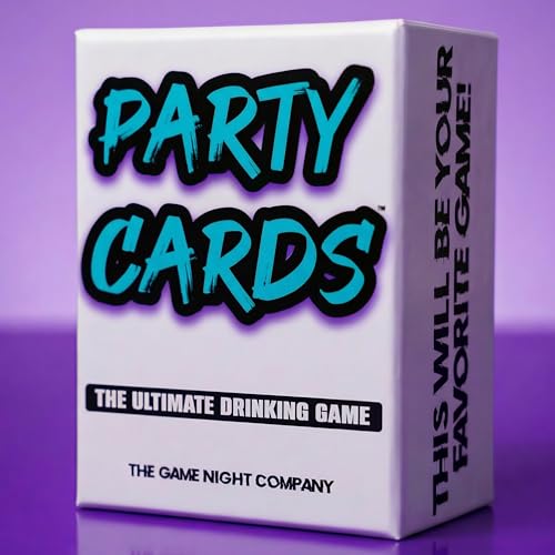 Party Cards — Fun Drinking Games for Adults | 100 Cards | 7 Games in 1 | Drink If, Dare, Confess & More | Card Game for Game Night, Girls Night, Bachelorette & Pool Parties | 2–8 Players
