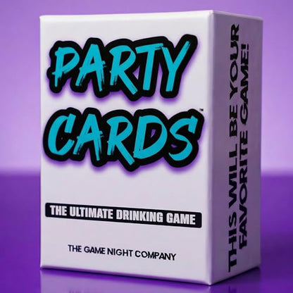 Party Cards — Fun Drinking Games for Adults | 100 Cards | 7 Games in 1 | Drink If, Dare, Confess & More | Card Game for Game Night, Girls Night, Bachelorette & Pool Parties | 2–8 Players