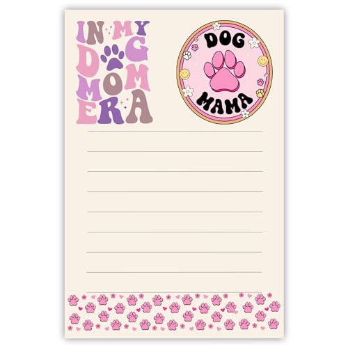 DAILY RITMO® Dog Mom Era Stick to Do List Notepad | Dog Lover Mama Stationery Gifts for Women | Rescue Moms Gift for Mothers Day Birthday Christmas 4"x6" 50 Pages - size: Dog Mama