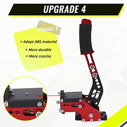 64 Bit USB PC Handbrake, Sim Handbrake Compatible for Logitech G27 G25 G29 T500 T300 Fanatecosw LFS Dirt Linear E Brake, Gaming Handbrake