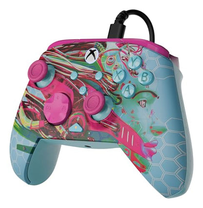 Turtle Beach Rematch Advanced Wired Gaming Controller for Xbox & PC | Xbox Series X|S, Xbox One, PC, 2 Remappable Buttons, Hall-Effect Triggers, Audio Controls, Image Shift Design, Android Dreams - color: Android Dreams
