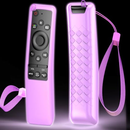 Remote Cover for Samsung Smart TV, Silicone Protective Case for BN59 Series Controller Skin Sleeve Purple - color: Light Purple
