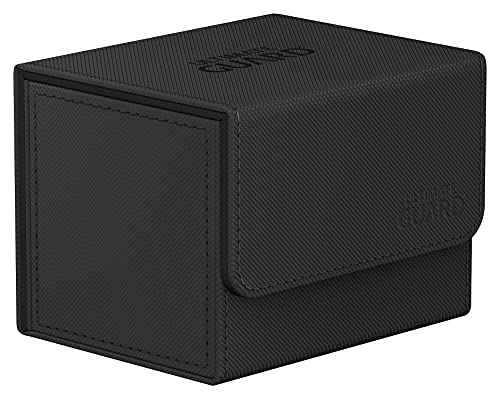 Ultimate Guard Sidewinder 100+, Deck Box for 100 Double-Sleeved TCG Cards, Black, Magnetic Closure & Microfiber Inner Lining for Secure Storage - color: Black, size: 100+