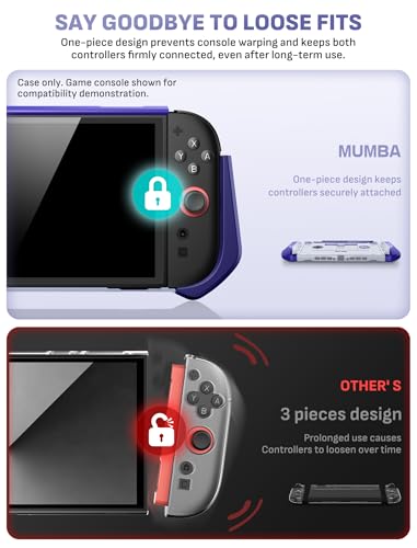 Mumba Blade Series Case for Nintendo Switch 2 [Dock Friendly] [Military-Grade Protection] Switch 2 Grip Protective Cover Shell, Quick-Release Joy-Con, Accessories for Switch 2 Controllers (Retro) - color: Retro