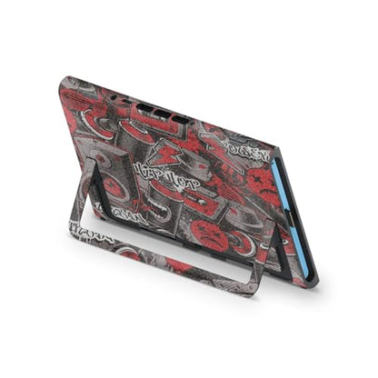 Glossy Glitter Gaming Skin Compatible with Nintendo Switch 2 Premium Kit - Red Hip Hop - Premium 3M Vinyl Protective Wrap Decal Cover - Easy to Apply | Crafted in The USA by MightySkins - color: Red Hip Hop, size: Switch 2 Premium Kit, style: Glossy Glitt