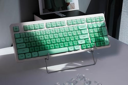 ZORNHER ZH980 Foundation Mechanical Keyboard,95% Green Creamy Keyboard with Number Pad,Girly Gaming Keyboard Full Size,Cute Jelly MOA Round Translucent Clear Keycaps,Creamy Sounding Linear Switches - color: Green Foundation, size: Creamy Switch