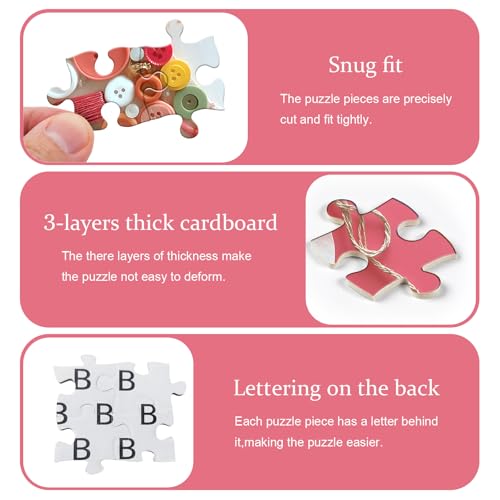 Impossible Puzzle for Adults 1000 Pieces, PICKFORU The Button Muse Jigsaw Puzzle Beauty Lady Aesthetic Art, Elegant Women Puzzle Hard Challenge Collage - style: Button Muse Puzzle
