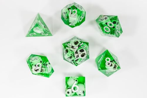 1985 Games Sharp Edge Polyhedral Dice Set – Mystery RPG Dice for Dungeons & Dragons & Tabletop RPGs | Pack of 6 - color: Resin Mystery Dice, size: Pack of 6