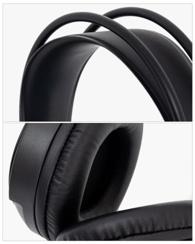 RGB Lighting Gaming Headset with External LED Strip, 360° Surround Sound & Noise Cancelling Mic, Over-Ear Headphones, Comfortable Memory Foam Earmuffs, Adjustable Headband for Long Gaming Sessions