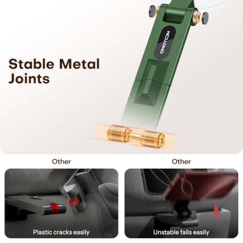 OMOTON 360°Rotating Adjustable Aluminum for MagSafe Tripod Mount, Green | Magnetic Phone Tripod for iPhone 17/16/15 Pro Max Air, Foldable Cell Phone Stand Fits Vlog, Gym Travel Essentials Accessories - color: 6-Green