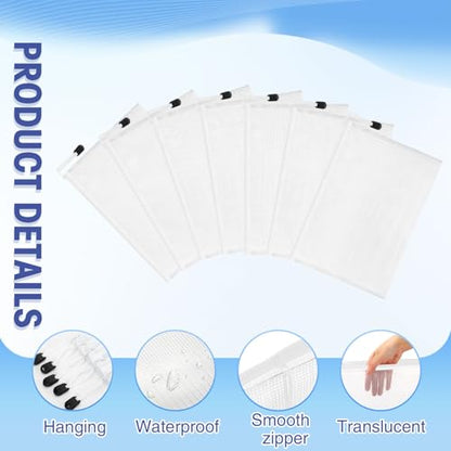Jetec 32 Pcs Mesh Zipper Bags Bikini Organizer,White,9 x 7 Inch - color: White, size: 9 x 7 Inch