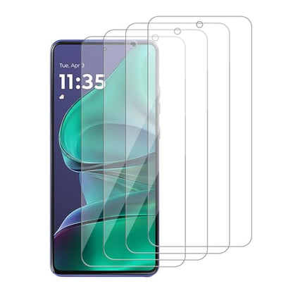 4 Pack Glass Screen Protector for Motorola Moto G Stylus 2025/2026 | XT2517 [9H Hardness]-HD Screen Tempered Glass, Scratch Resistant,Easy Install [Case Friendly] - size: Moto G Stylus 2025 / 2026
