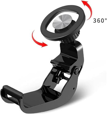 DOYO Magnetic Controller Phone Mount Clip for Switch and Switch Lite Pro Controller, Gaming Phone Holder, Adjustable Mag-Safe Phone Mount Holder for Switch Controller - color: Black-for Switch Controller