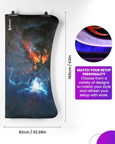Arozzi Arena Gaming Desk Pad D012 | Full Desk Mouse Pad, Washable Desk Mat, Anti-Slip Rubber Base, Water-Resistant Surface - color: D012