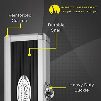 Casemaster Accolade Aluminum Dart Case Holds 3 Steel Tip and Soft Tip Darts, Slim Profile Fits into Your Pocket - size: One Size