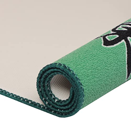 Mahjong Mat, Anti Slip and Noise Reduction Table Cover for Mahjong, Poker, Card, Board & Tile Games (Green, 31.5 inches) - color: Green