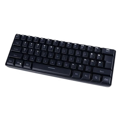 SUNGOOYUE 61 Keys RGB Backlit Gaming Keyboard Wired Membrane Keyboard for Home Office (Black) - color: Black