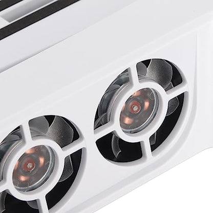 Cooling Stand with Dual Cooling Fans for PS5 Console, 3 Fan Speed Dual Controller Charger Console Stand with 11 Game Slot for PS5 Digital Disc Edition