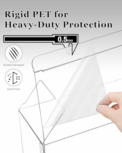 Booster Bundle Case for Prismatic Evolutions/Journey Together/Destined Rivals Booster Bundle - 20 Pack 0.5mm Rigid PET Protector, Dust-Proof & Crush-Resistant Clear Display(Box Not Included)