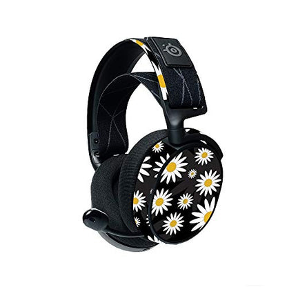 MightySkins Compatible with Steelseries Arctis 7 Gaming Headset (2019) - Daisies | Protective, Durable, and Unique Vinyl Decal Wrap Cover | Easy to Apply, Remove, and Change Styles | Made In The USA - color: Daisies