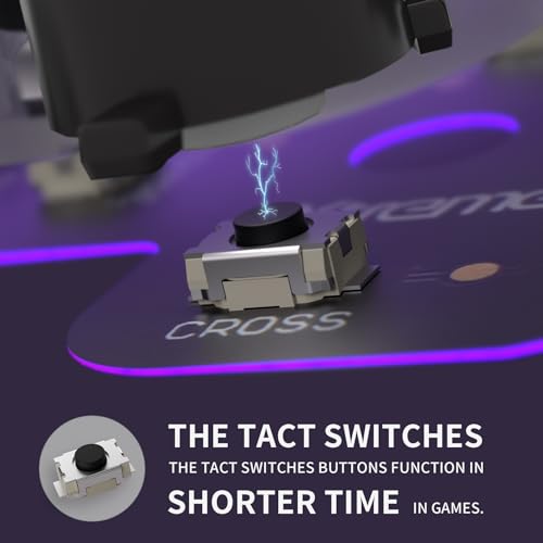 eXtremeRate Face Buttons Clicky Kit for PS5 Edge Controller, Custom Tactile Dpad Action Buttons for PS5 Edge Controller D-pad X Circle Square Triangle Keys Mouse Click Kit - Without Gamepad