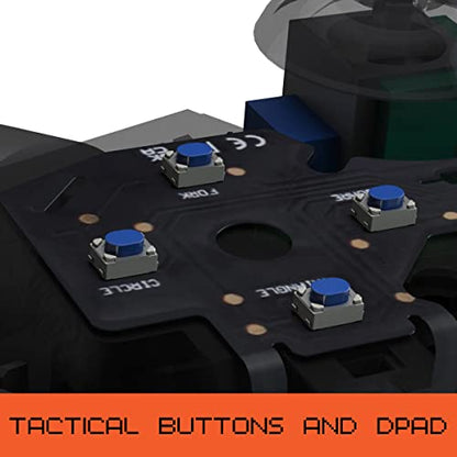 MODDEDZONE Extreme Modded Controller + Anti Recoil |Back Remappable Paddles|Interchangeable Thumbsticks| Hair Triggers|Tactical Buttons| Compatible with PS5 Console & PC | APP controlled (Soft Orange) - color: Soft Orange