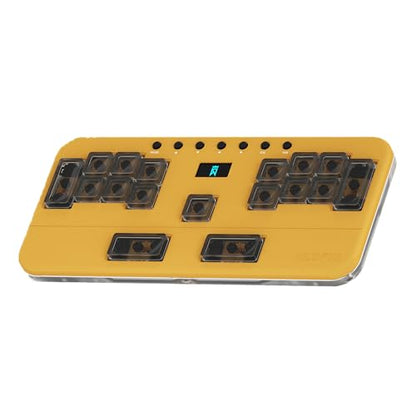 Gaming Keyboard for Music Rhythm Games Customizable Mechanical Keyboard (Yellow) - color: Yellow