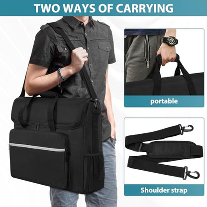 LCD Screens/TVs(up to 2) Transport Tote Bag for 19" - 24" Displays Padded Monitor Carrying Case (NOT FOR IMAC) Travel Bag With Shoulder Strap,Large Accessories Pocket - size: 19-24in (can store two)
