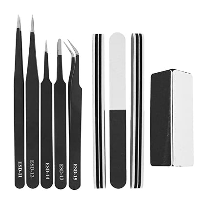 Mandala Crafts 33 PCS Plastic Model Tool Sets with Hobby Clippers, Tweezers, Drills, Grinder, Knife - Professional Basic Model Building Tools Set for Assembling Miniatures Mecha Cars - style: Premium 33 PCs
