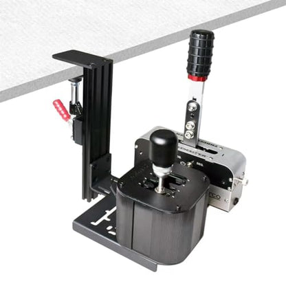 BUJ Universal Racing Simulator Desk Mount - Compatible with Logitech, Thrustmaster, Fanatec Shifters & Handbrakes, Plus USB Handbrake Models