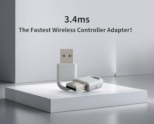 GuliKit Hyperlink 2 Fast Wireless Adapter for Xbox Series X|S Controller | For Xbox Elite 2/Xbox One Bluetooth/PS5 Dual Sense/Edge/PS4/Switch Pro Gamepad—Play on PC, Switch 1/2, Android & SteamOS