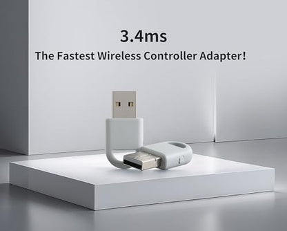 GuliKit Hyperlink 2 Fast Wireless Adapter for Xbox Series X|S Controller | For Xbox Elite 2/Xbox One Bluetooth/PS5 Dual Sense/Edge/PS4/Switch Pro Gamepad—Play on PC, Switch 1/2, Android & SteamOS
