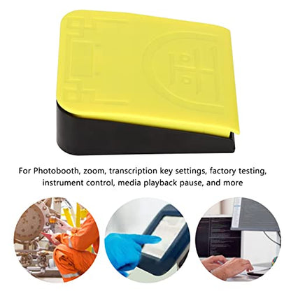 USB Single Foot Switch Control, One Key Programmable Computer Keyboard Action Pedal with 3 Connection Mode Bluetooth Foot Pedal Switch Gaming