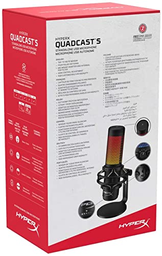 HyperX Quadcast S USB Gaming Microphone