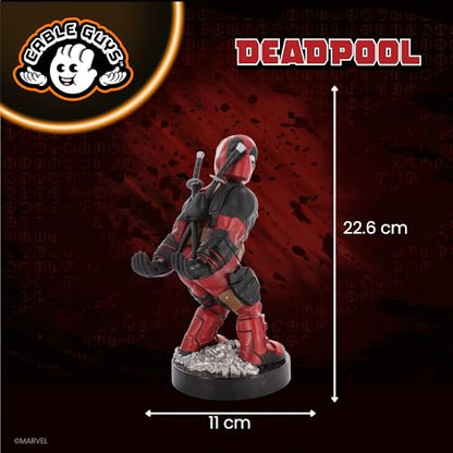 Cable Guys - Marvel Deadpool 3 Rear Repaint Gaming Accessories Holder & Phone Holder for Most Controller (Xbox, Play Station, Nintendo Switch) & Phones (iPhone, Samsung) - style: Deadpool Rear Repaint