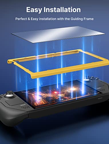 JSAUX PC0103 Steam Deck Case + 2-Pack Steam Deck Screen Protector