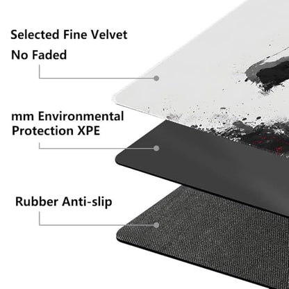 MTG Playmat 24x14 Inch | Optional Game Zone Layout | Non-Slip Rubber Base | Stitched Edges | Includes Free Storage Bag | for TCG, Board Games, and Desk Use(Inkbound,Without Zone) - color: Inkbound, style: Without zone