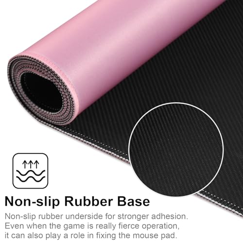 XXL Gaming Mouse Pad 35.4x15.7 Professional Large Mouse Pad & Computer Game Mouse Mat-90x40 Pinkus - color: 90x40 Pinkus, size: 35.4x15.7x0.1IN