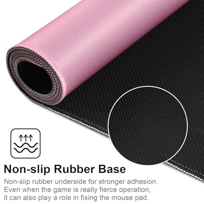 XXL Gaming Mouse Pad 35.4x15.7 Professional Large Mouse Pad & Computer Game Mouse Mat-90x40 Pinkus - color: 90x40 Pinkus, size: 35.4x15.7x0.1IN