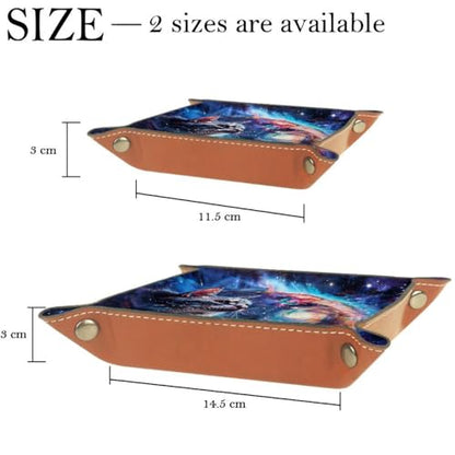 Galaxy Cat and Donut Dice Tray Dice Rolling Tray Folding Dice Holder for Dice Games, Like RPG, DND and Other Table Games - color: Multi 1