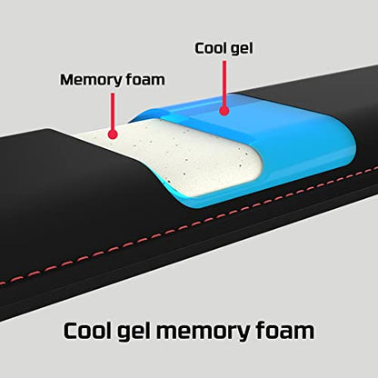 HyperX Wrist Rest – Mouse – Cooling Gel – Memory Foam – Anti-Slip,Black - size: Mouse