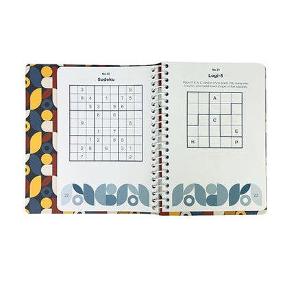 Ultimate Mind Games Pocket Puzzles (Brain Busters) 100+ Word Searches, Sudoku, Logic Puzzles, and More - Concealed Spiral