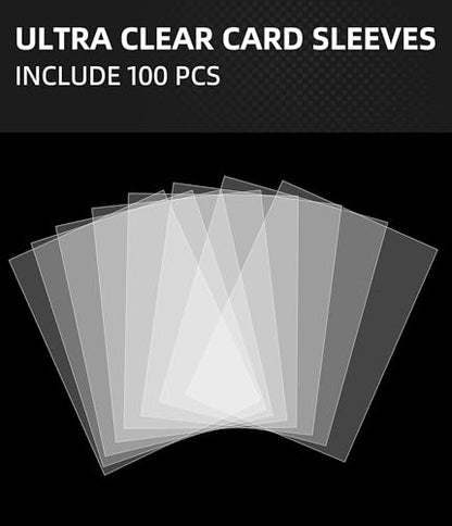 Ultra Clear Soft Penny Sleeves - 100pcs Standard Size Trading Card Protectors, Fits 180PT Cards, Acid-Free PVC-Free Card Sleeves for Collectors, Sports & Outdoors - size: 70×93mm (2.76"×3.66")