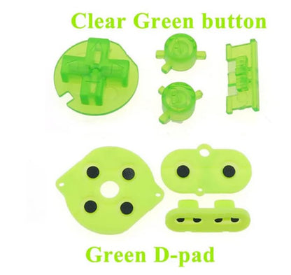 Silicone Rubber Conductive Button Pad with A B Power ON Off Buttons for Gameboy Color GBC (A) - color: A