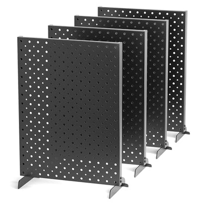 Pegboard Display Stand, Metal Tabletop Pegboard Display, Accessories Rack Organizer for Jewelry, Retail Stores, Craft Shows, 12"X16", 4pcs Black - size: 4Pack 12"X16"