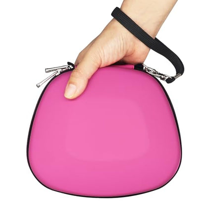 Carry Case Compatible with PS5 DualSense Wireless Controller, PlayStation 5 Controller Holder Travel Safekeeping Protective Case Storage Bag - color: Pink