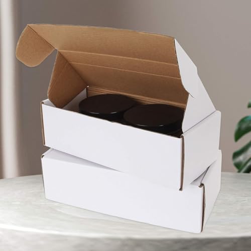 JMIATRY 20PCS 500 Count Trading Card Storage Box, Baseball Card Storage Box | Corrugated Cardboard, White Card Box, Business Card Boxes For Shipping, Hockey Cards, Sport Cards Storage, 9.4x3.9x2.8IN